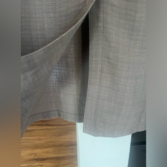 Eileen Fisher Blouse Tunic Linen Blend Size XL Boho Organic Charcoal Gray - Picture 6 of 11